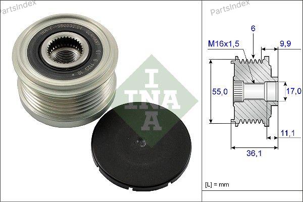 Шкив генератора — INA 535010310 — 535010310