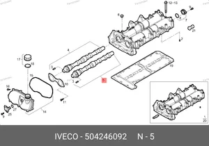 Распредвал впускной 504246092 IVECO — 504246092