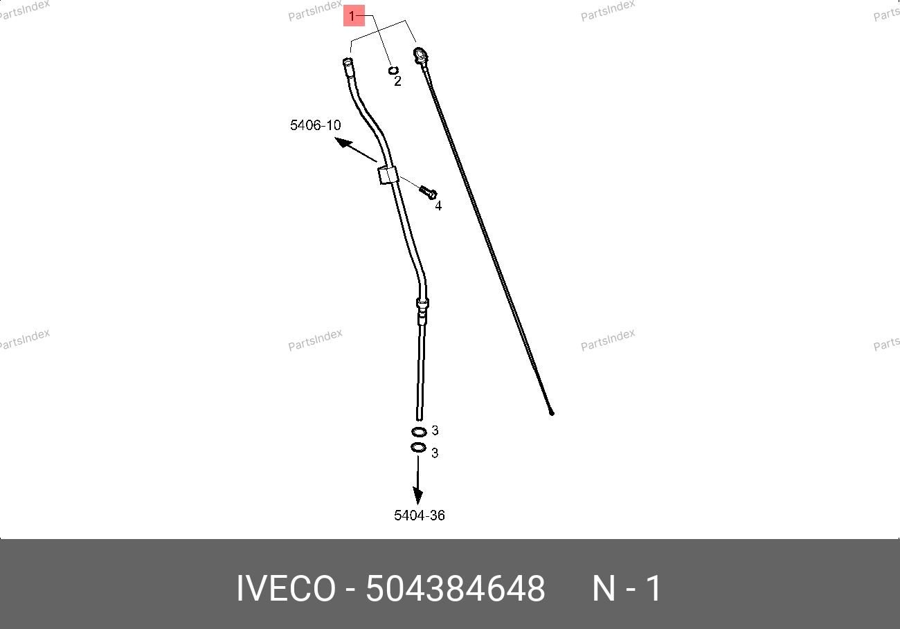 Щуп (указатель уровня масла) — IVECO 504384648 — 504384648