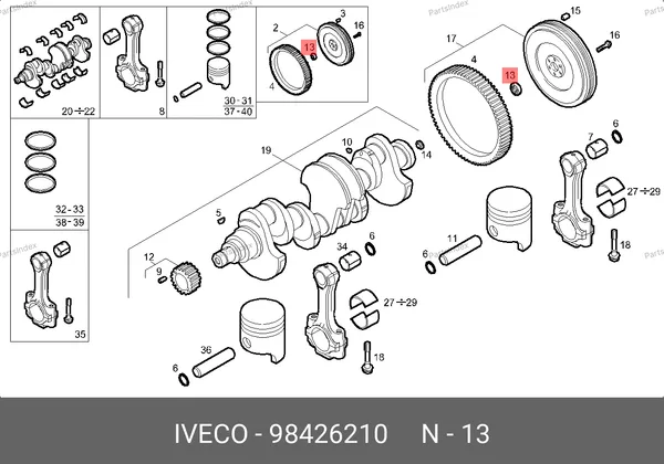 Подшипник маховика 98426210 IVECO — 98426210