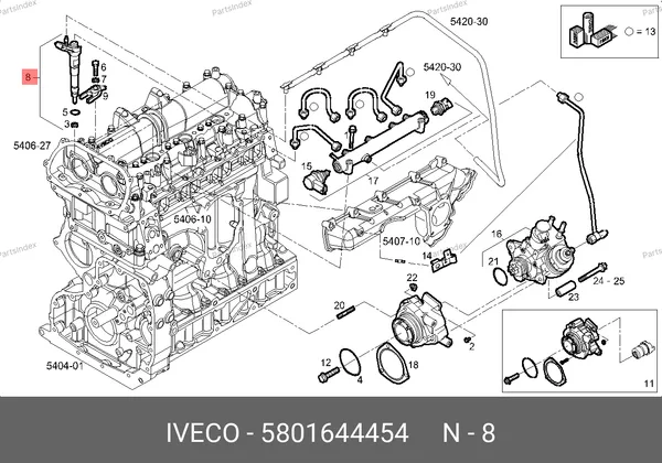 Форсунка топливная (3.0, Евро-6) 5801644454 IVECO — 5801644454