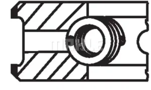 Кольца поршневые (к-т на 1 поршень 88,00 мм + 0,6) DUCATO 2.3JTD 00986N3 FIAT — 00986N3