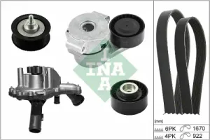 Насос водяной + 2 ремня + 3 ролика Ford Transit OEM 2110262/ME6C1Q-6D361-BA/16112812 529030130 INA — 529030130