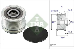 Шкив генератора Sprinter W901/905 W909 535005010 MERCEDES — 535005010