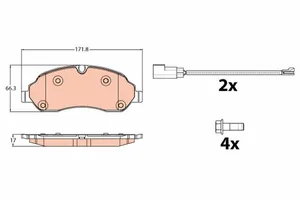 Колодки тормозные Ford Transit Tr14 (передние) BES 4174 1842632 BESSER — BES 4174 1842632