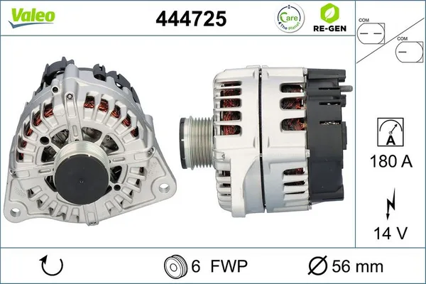 Генератор Daily 3.0 180 A VI 2014 5801580943 IVECO — 5801580943