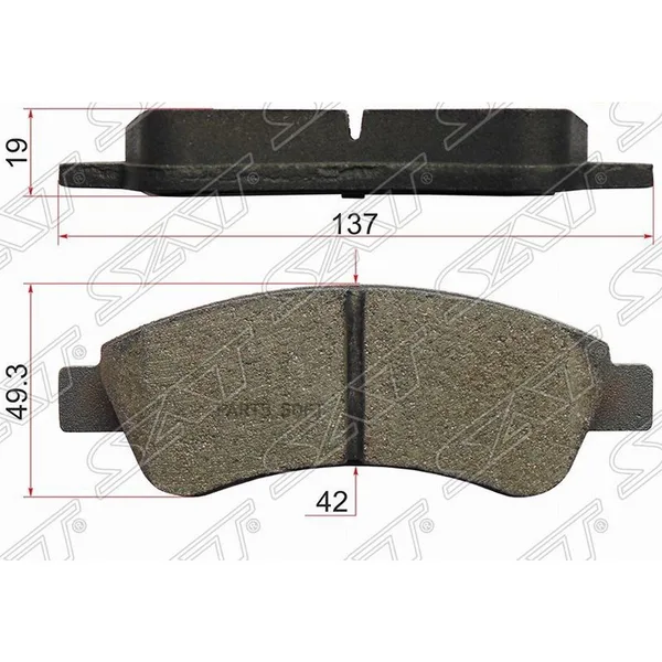 Колодки тормозные задние Peugeot Boxer R 15 SAT — ST425359