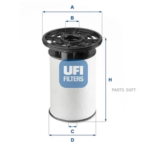 Фильтр топливный 290 кузов Fiat 2607600 UFI — 2607600