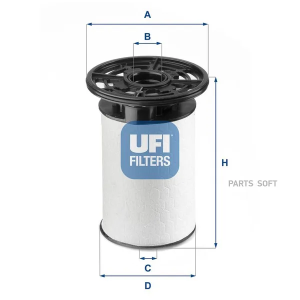 Фильтр топливный 290 кузов Fiat OEM 77368593/PU7014Z 2607600 UFI — 2607600