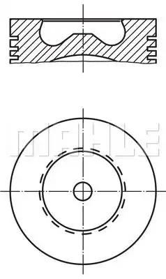 Поршень в сборе 115-140 л/с 89,91 STD 0158100 MAHLE — 0158100
