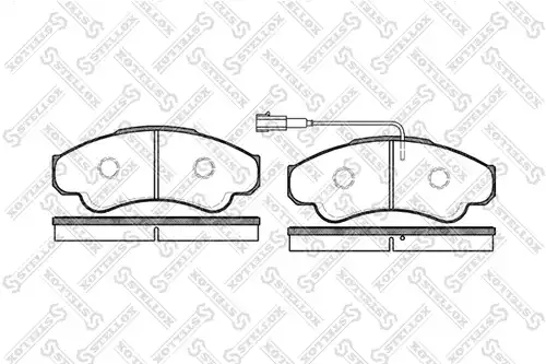 Колодки ПЕРЕД Елабуга 970001BSX STELLOX — 970001BSX