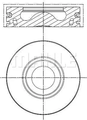 Поршня 155 ремонт 0.5 013PI00137002 MAHLE — 013pi00137002