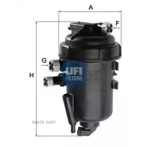 Корпус топливного фильтра (без фишки) Peugeot Fiat Ducato OEM 16064505/S5147GC/1368128080 5514700 UFI — 5514700
