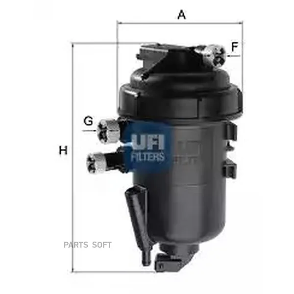 Корпус топливного фильтра (без фишки) Peugeot Fiat Ducato OEM 16064505/S5147GC/1368128080 5514700 UFI — 5514700