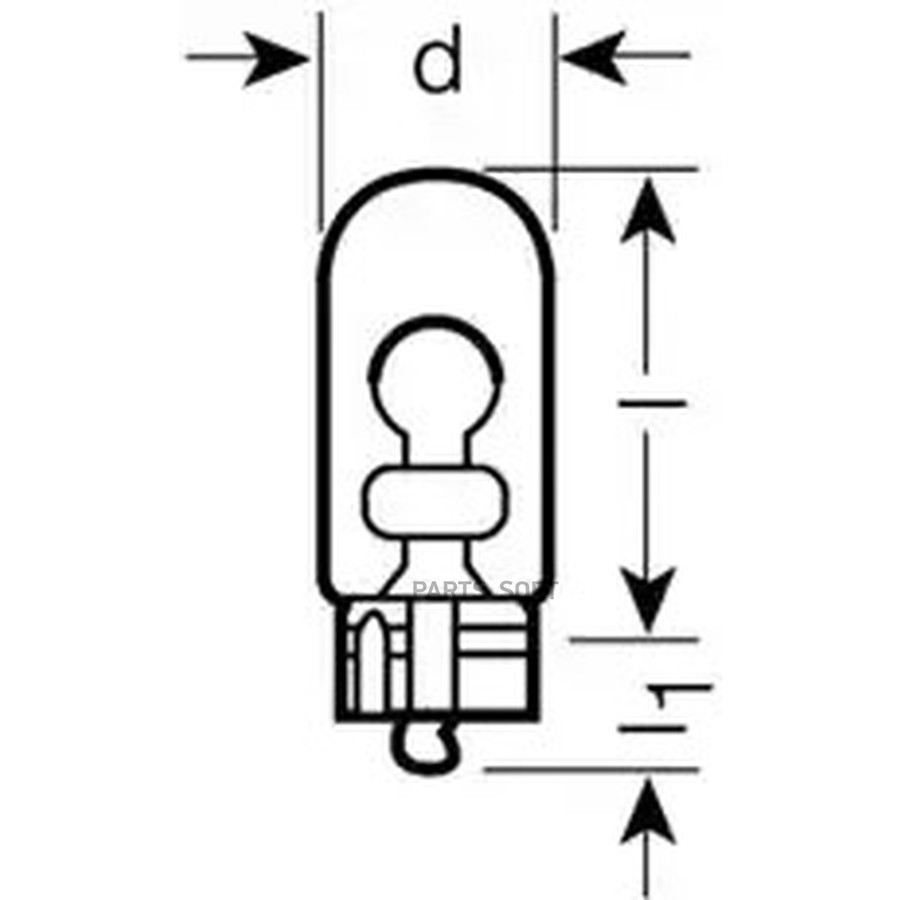 W5W Лампы автомобильные ORIGINAL LINE W5W 3200K 12V 5W OSRAM 282502B — 282502B