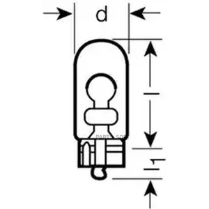 W5W Лампы автомобильные ORIGINAL LINE W5W 3200K 12V 5W OSRAM 282502B — 282502B