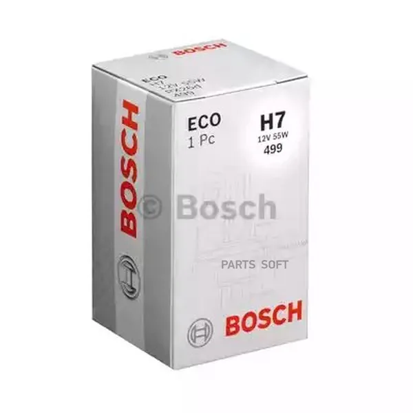Лампа автомобильная BOSCH H7 ECO 55W 12V патрон Px26d 1987302804 картон 1 шт. — 1987302804