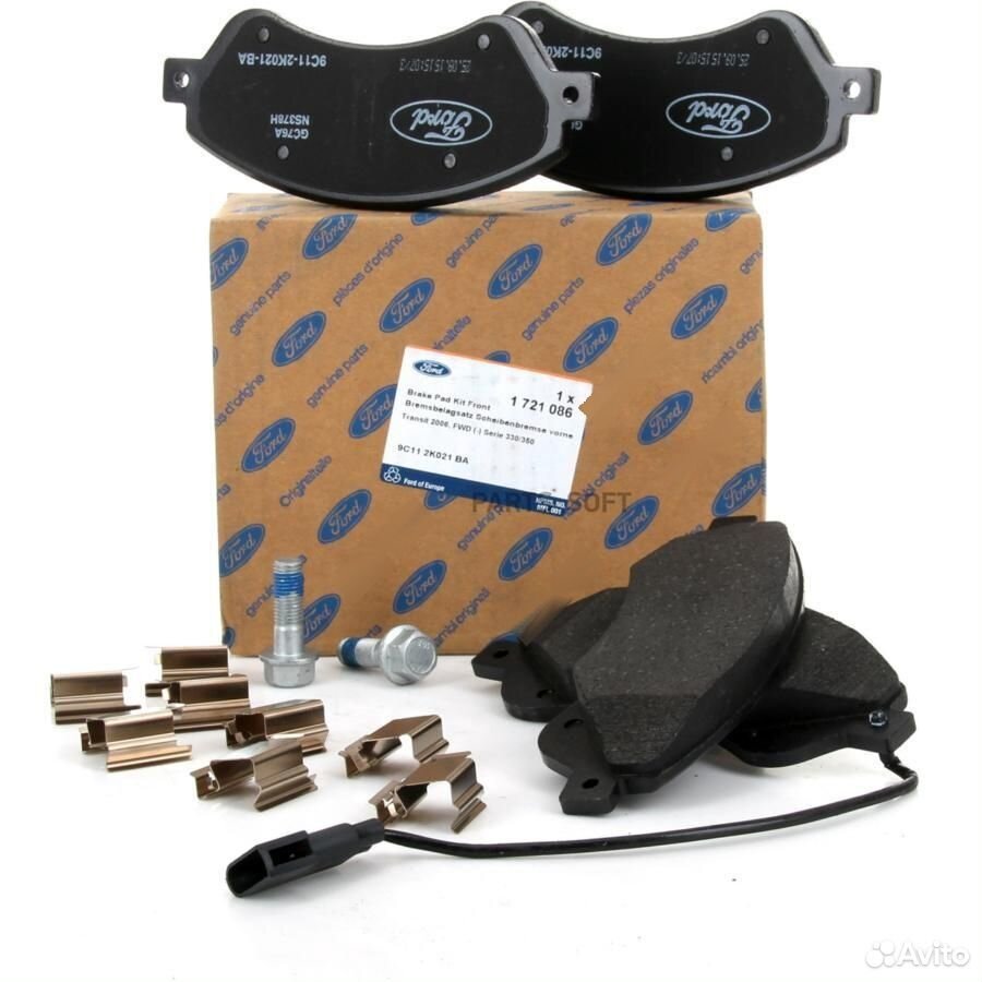 Тормозные колодки передние оригинал 115-140-155 л.с. T206664 FORD — T206664