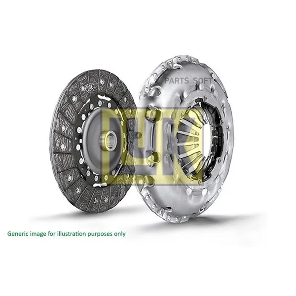 Сцепление в сборе одномассовое 2.4 EUROPE Ford Transit (115/140л.с) 626305309 1528774 LUK — 626305309 1528774