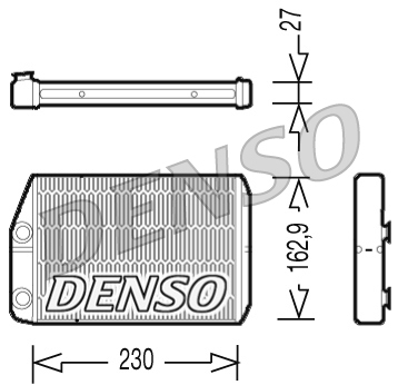 Радиатор отопителя DENSO DRR09034 — DRR09034